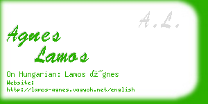 agnes lamos business card